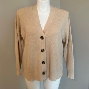 Madewell birchmoore ribbed cardigan, size L